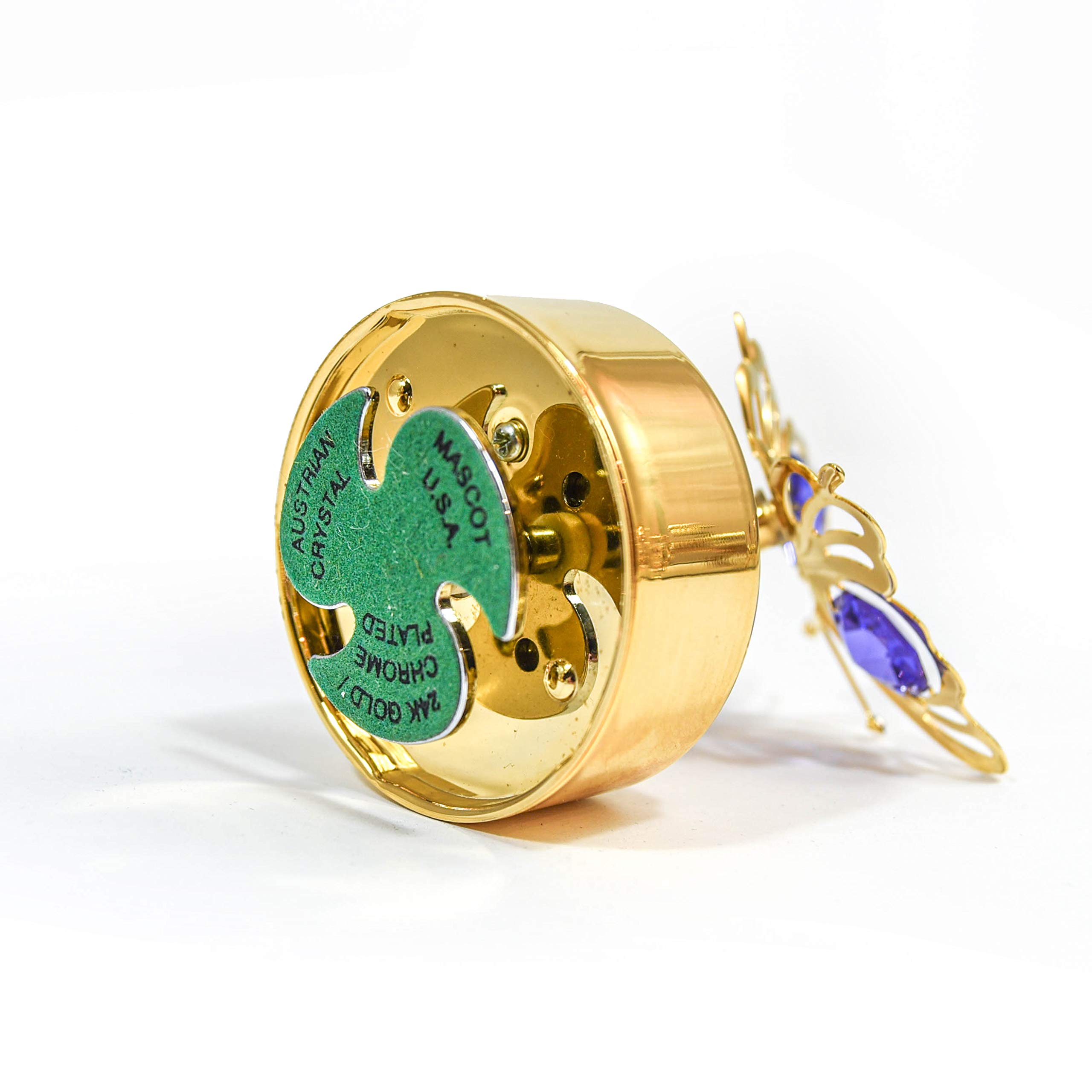 Amazon.com: Mascot Crystal Delight 24K Gold Plated Butterfly Music